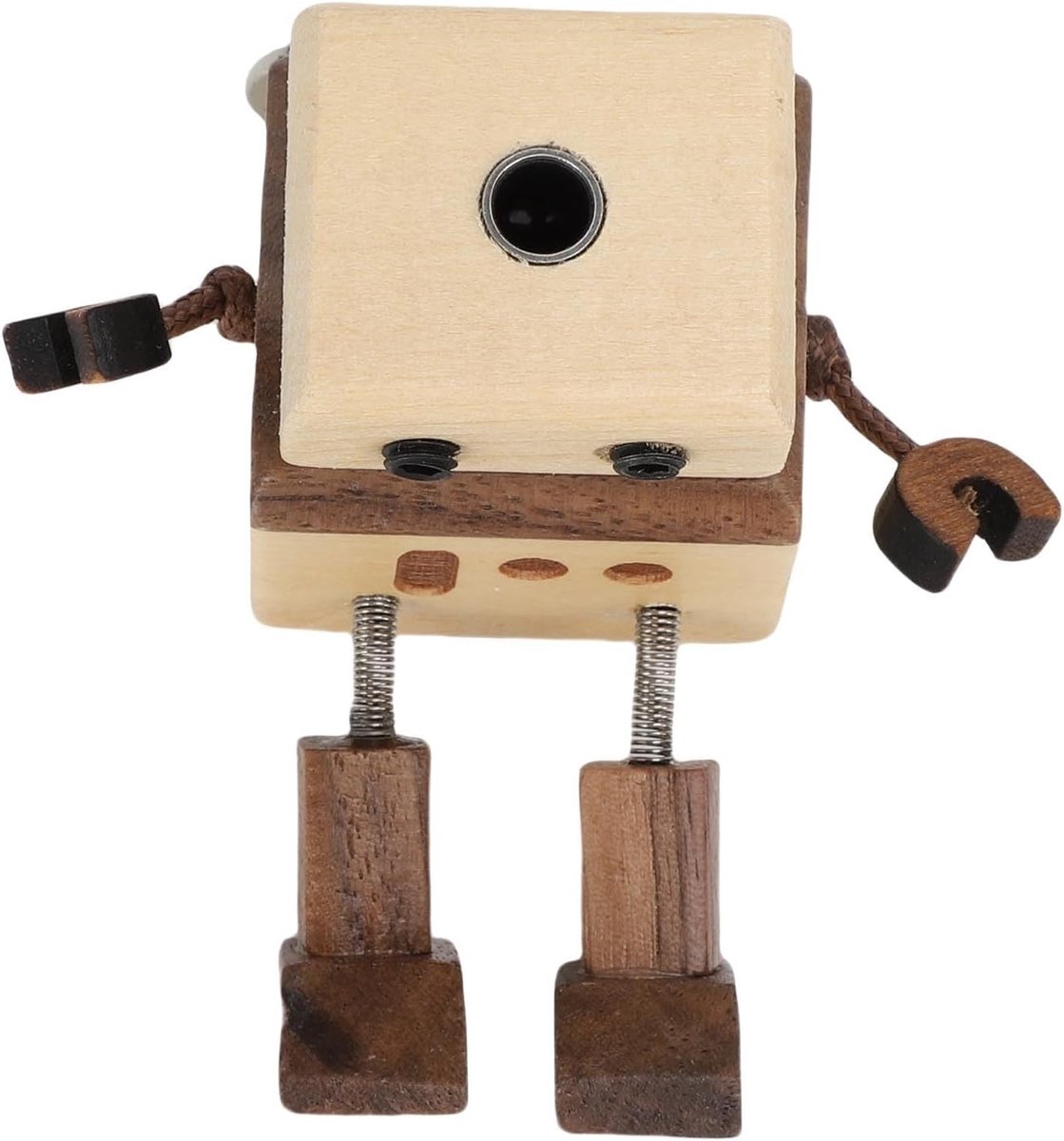 Houten Robot Etherische Oliediffuser voor Auto, Vent Clips met Geursticks en Beweegbare Ledematen voor Aromatherapie en Frisse Lucht