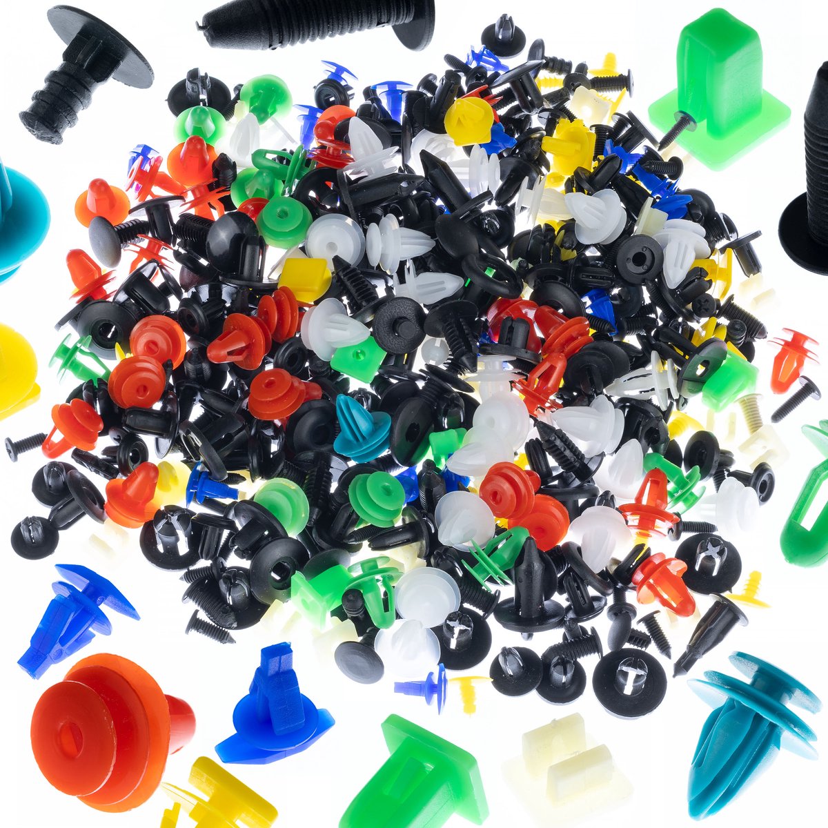 Rosfix Universele Auto Clips Set - Kunststof Montageclips - 600 Stuks, Lengte 1–40 mm