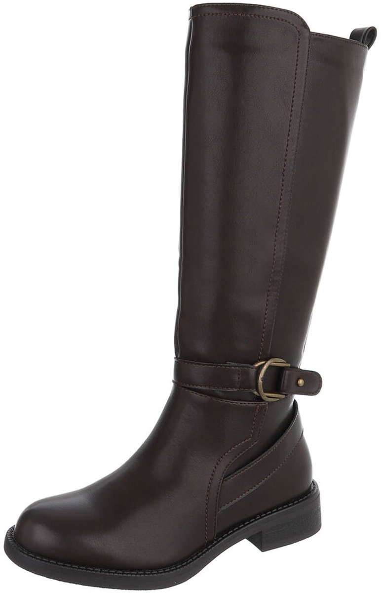 Hoge laars - gespdetail - dames Mt:41