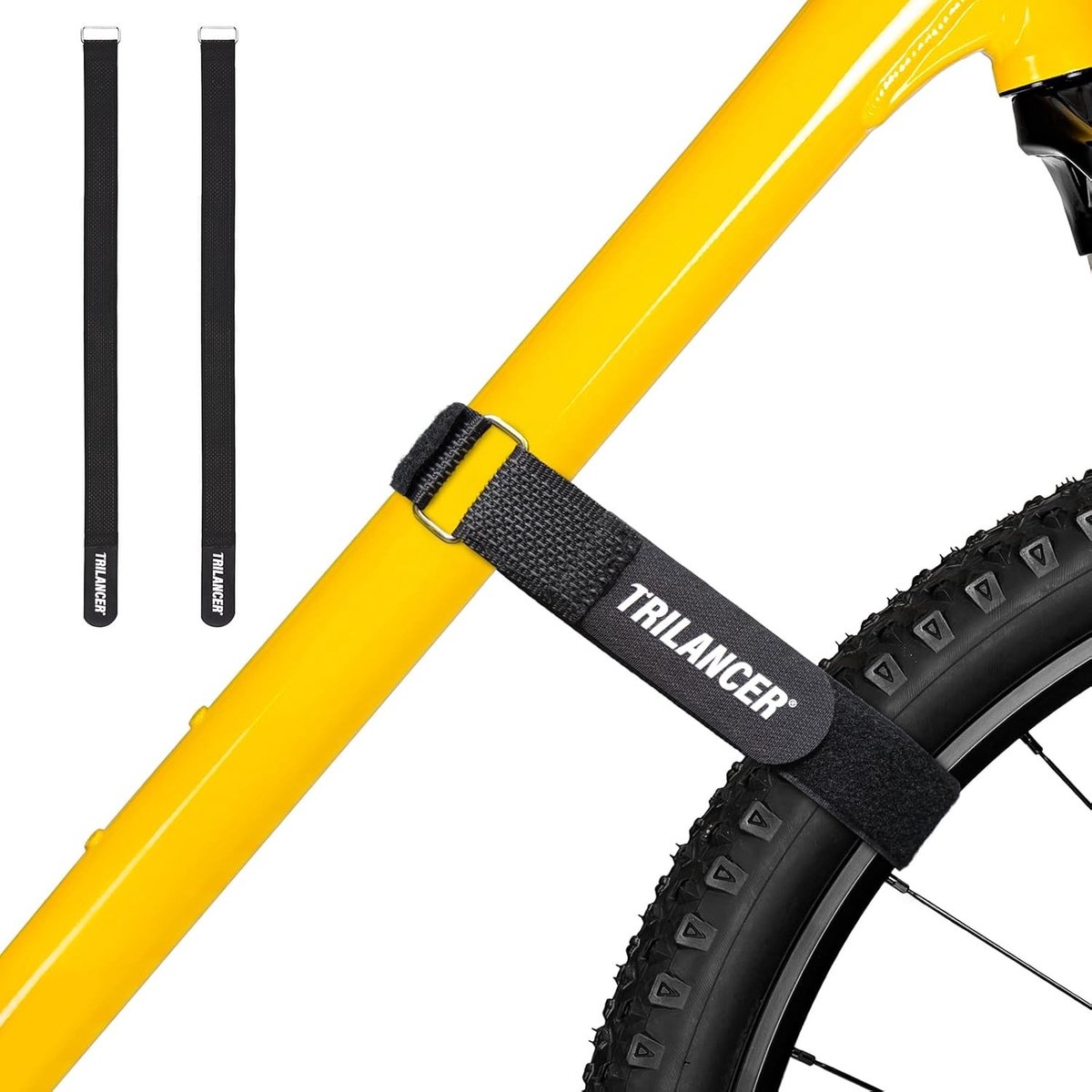 Snelbinders fiets - Zwart - 65 cm - Verstelbare Siliconen Fietswiel Stabilisatiebanden - Voor Vervoer en Opslag