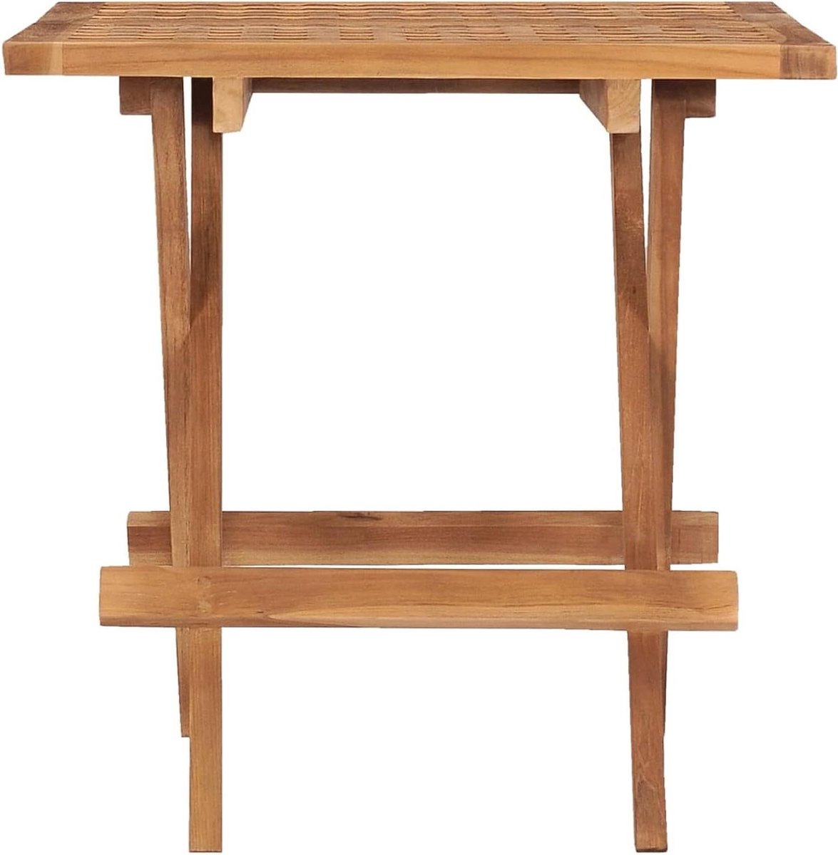 Inklapbare tuintafel - Balkontafel Outdoortafel - Buitenontspanning - Geen montage nodig - 50 x 50 x 50 cm - Teak