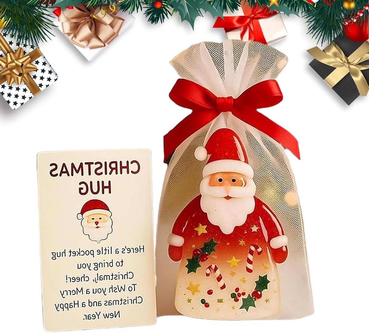 Kerst Zakkaart Set - Feestdagen Groet - Kersttradities Vieren - Tastbare Herinnering - 1 Aantal - Enkel kenmerk