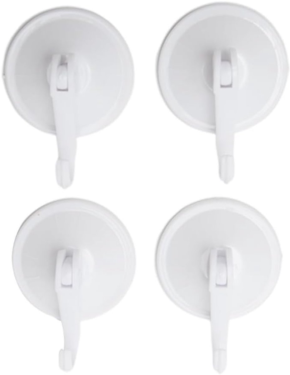 Verwijderbare en Herbruikbare Zuignap Haken - Waterproof Wandhaken voor Kleding, Badkamer en Keuken, Geschikt voor Glad oppervlak zonder Spijkers of Lijm