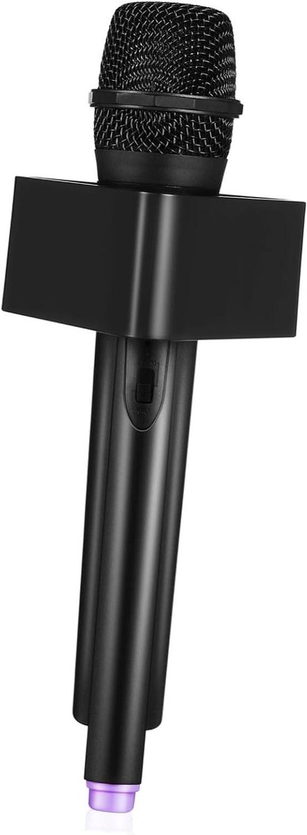 Nep Microfoon Speelgoed - Karaoke Prop - Feest Pret - Realistisch Uiterlijk - 27 cm - Zwart