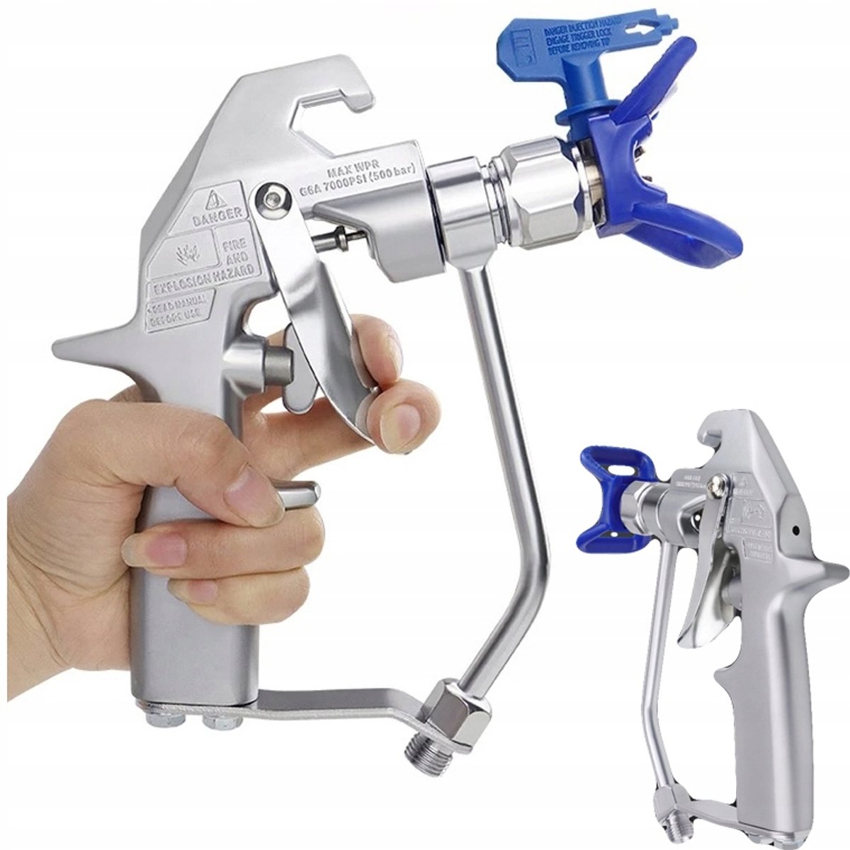 Rosfix Spuitpistool PM2PRUS04 - 2-Inch Spuithendel, Spuitmond 517 - 1/4" Aansluiting, 7/8"