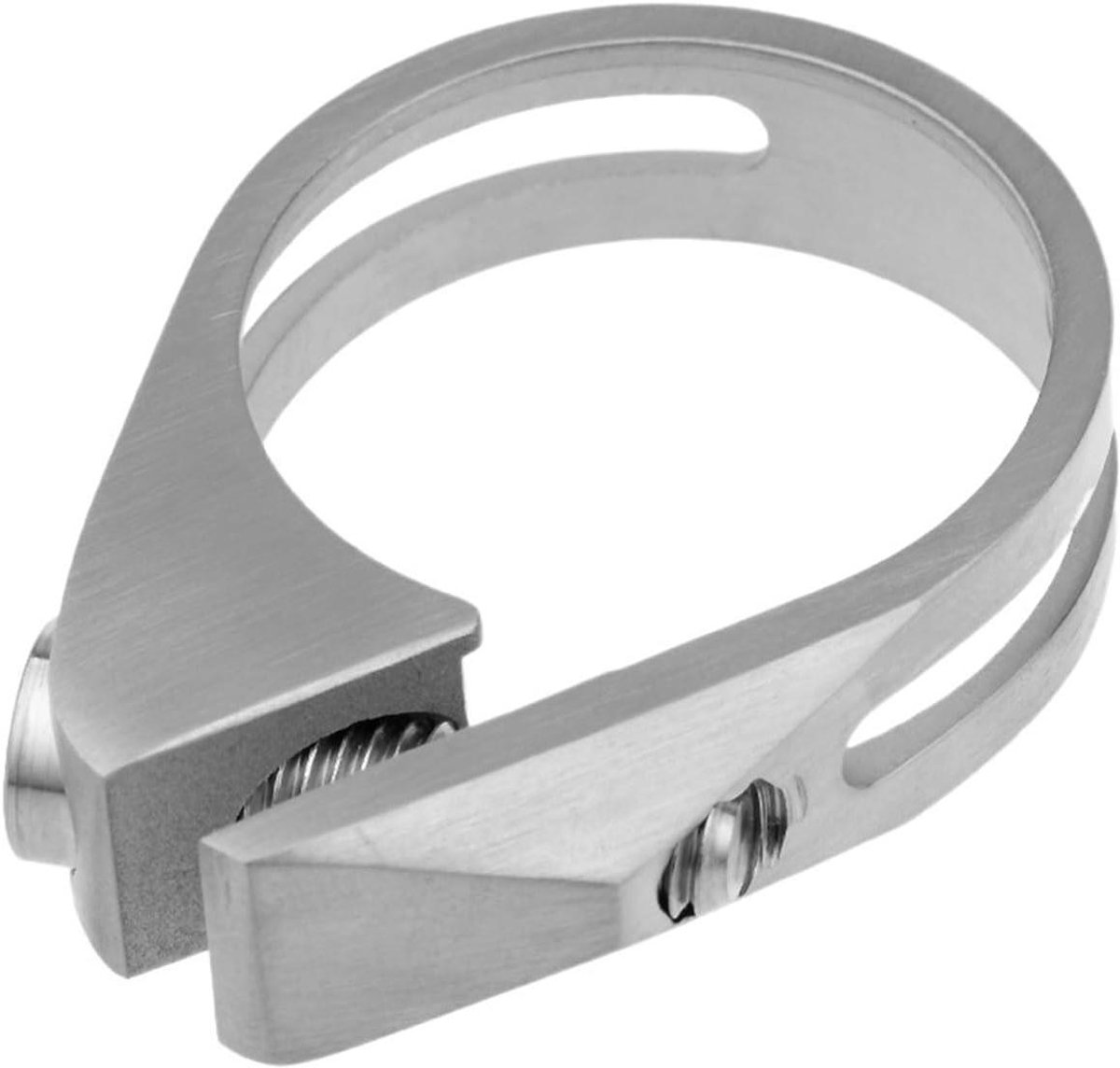 Zadelpenklem Fiets - Zadelklem Zadelpen - Zadelhoogte Aanpassen - Snelontgrendelingshendel - 349 mm - Zilver