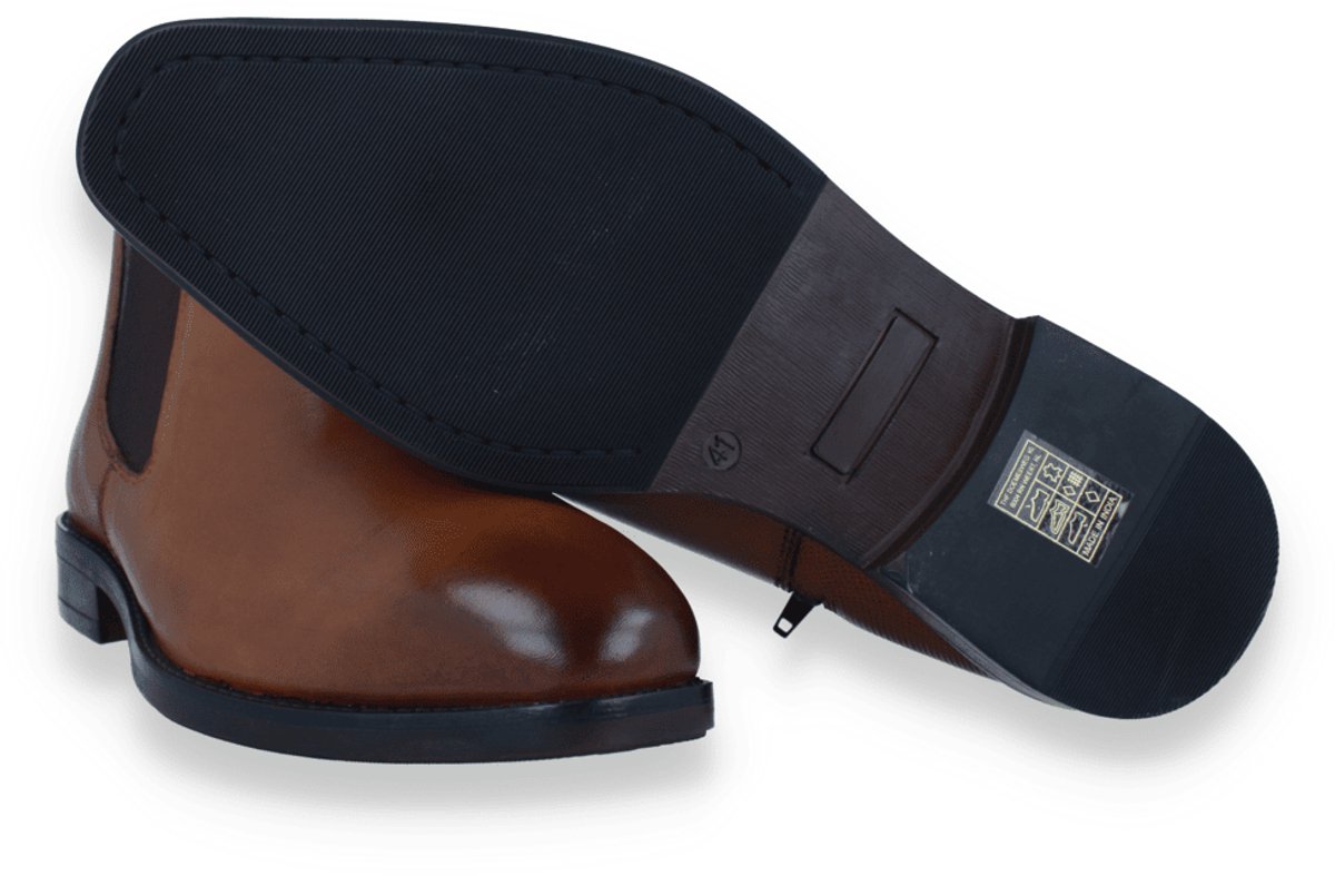 Cafe Moda Heren Chelsea Boots | Bruin | Maat: 42