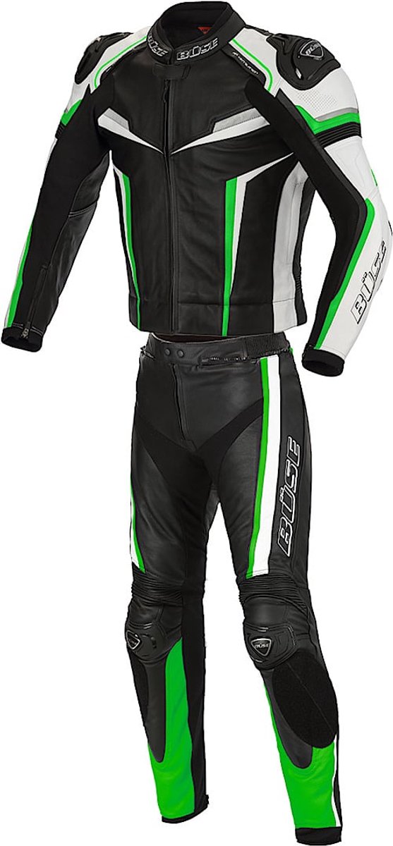 Büse Mille Zwart Groen 2-Delig Motorpak - Racepak