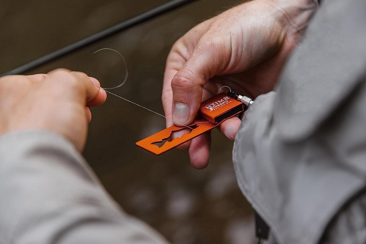 Line Wrangler - Vislijn Organizer - Vissen Lijnen Beheren - Verbrand Oranje Kleur - 0.04 Pounds - Oranje