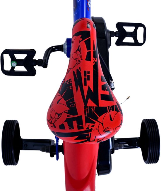 Turbo Crew Kinderfiets - Jongens - 12 inch - Blauw Rood - Twee handremmen — afbeelding 4