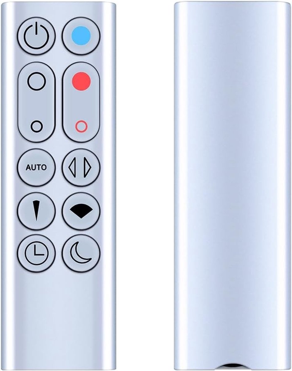 Compatibele Afstandsbediening voor Dyson HP02 HP03 Luchtbevochtiger en Verwarmer - Zilver, Handige Bediening voor Comfort en Efficiëntie