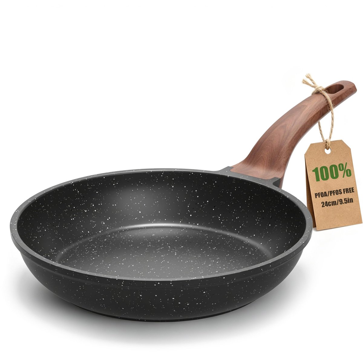 YASHE koekenpan - 24 cm - antiaanbak - inductie - grijs
