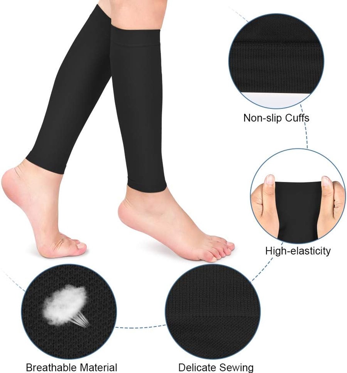 Compressiekousen voor kuiten, compressiekousen voor spataderen