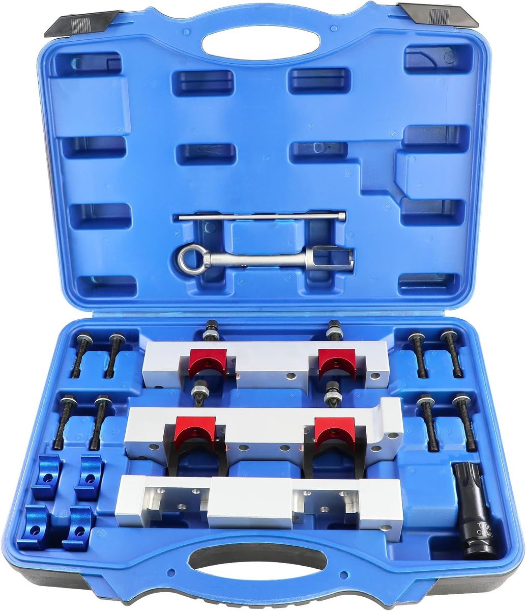Nokkenas Uitlijning Vergrendelings Timing Tool Kit Brandstofpomptrekker Verwijderingsgereedschap Compatibel met Mercedes Benz M133 M260 M264 M270 M274 1.6L V4 A-klasse en B-klasse Motor