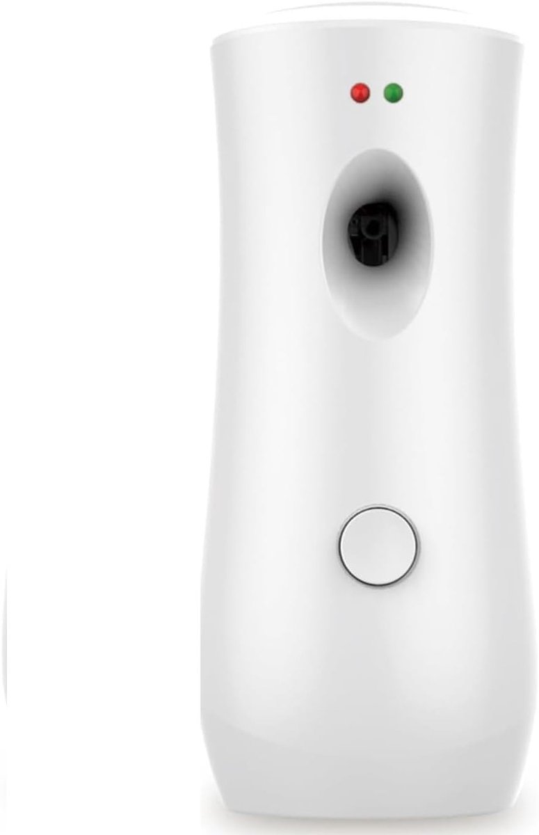 Automatische Luchtverfrisser Spray Dispenser voor Thuis, Badkamer en Kantoor - Verstelbare Aromatherapie Machine, Vrijstaand of Wandmontage, Wit