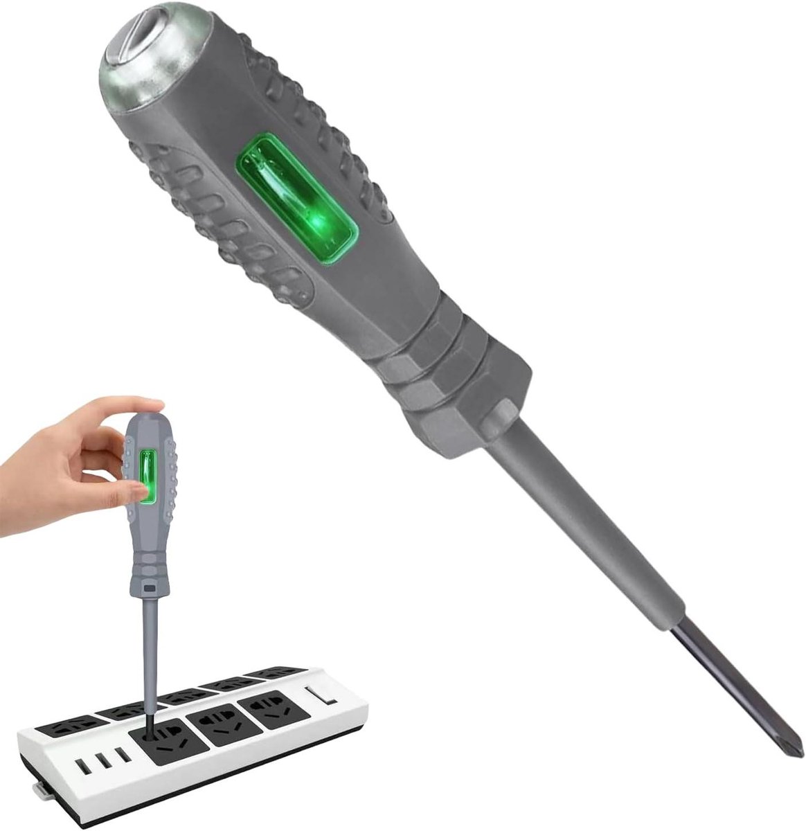 Spanningstester Schroevendraaier - Spanningszoeker Elektriciteitstester - Elektrische Inspectie - Magnetische Kop - 16.8 cm - Niet gespecificeerd