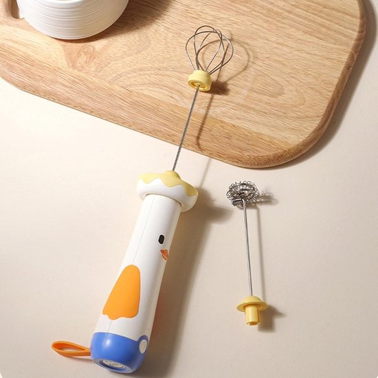 Draadloze Melkopschuimer - Mini garde USB - Drankjes Bereiden - Stille Motor - 30 cm - Wit — afbeelding 2