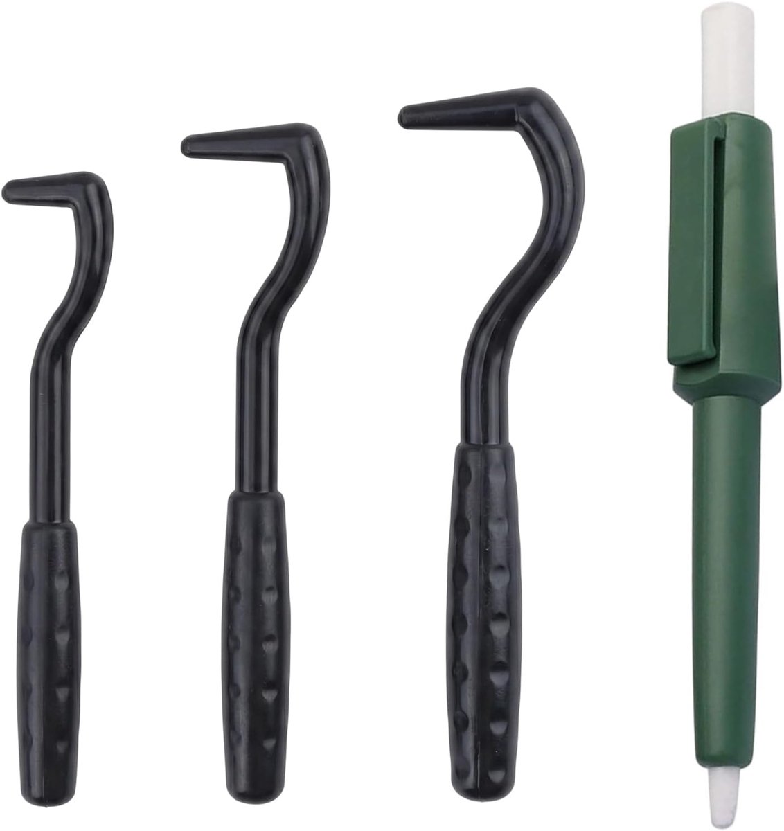 Tekenpincettenset 4-delig - olijfgroene pen - veilig en effectief - ideaal voor huisdieren en mensen - ShopVlot