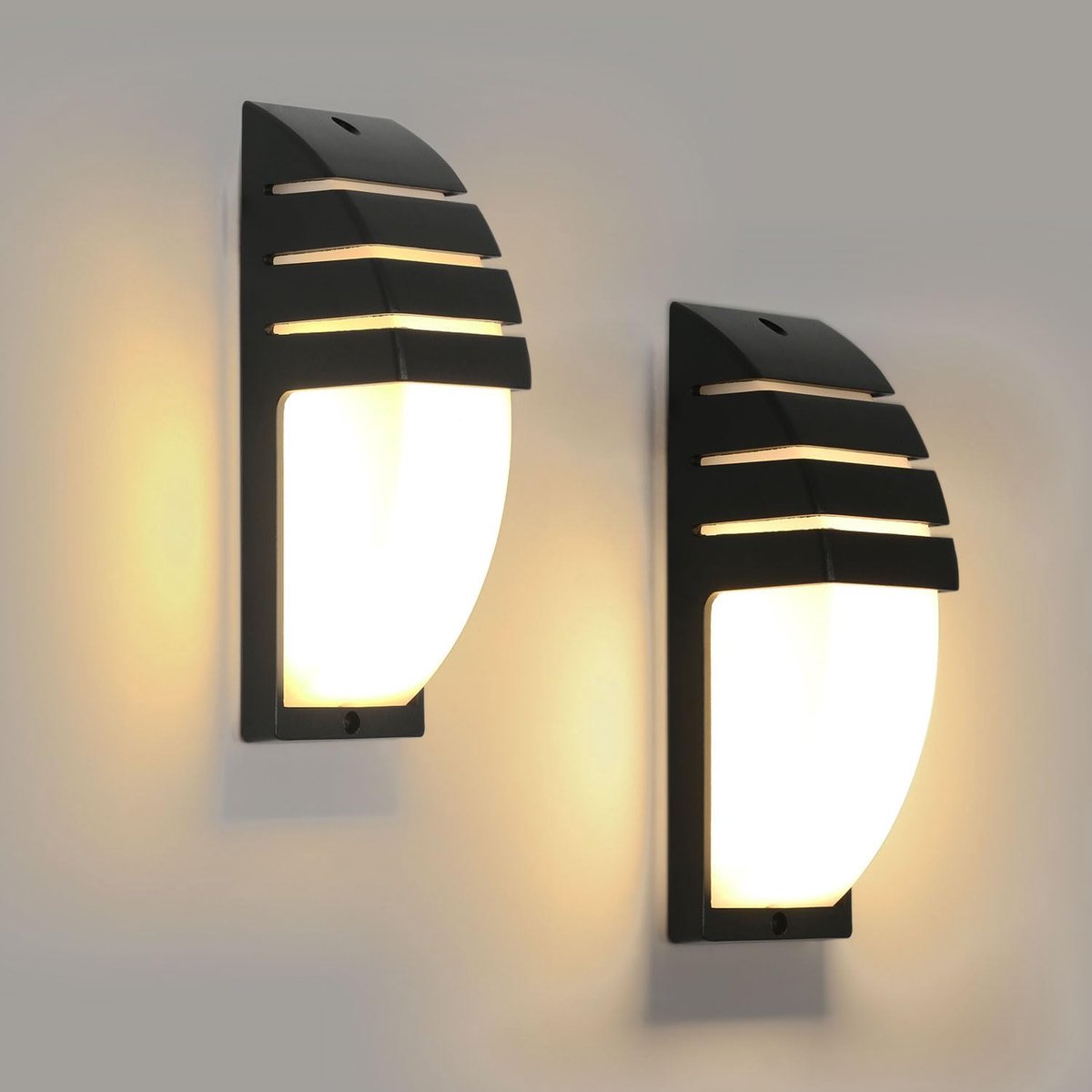 Riserva LED Wandlamp Zwart - 12W - Warm Wit 3000K - Aluminium Wandlamp met PC Diffuser - Moderne Wandverlichting voor Hal, Gang en Trap