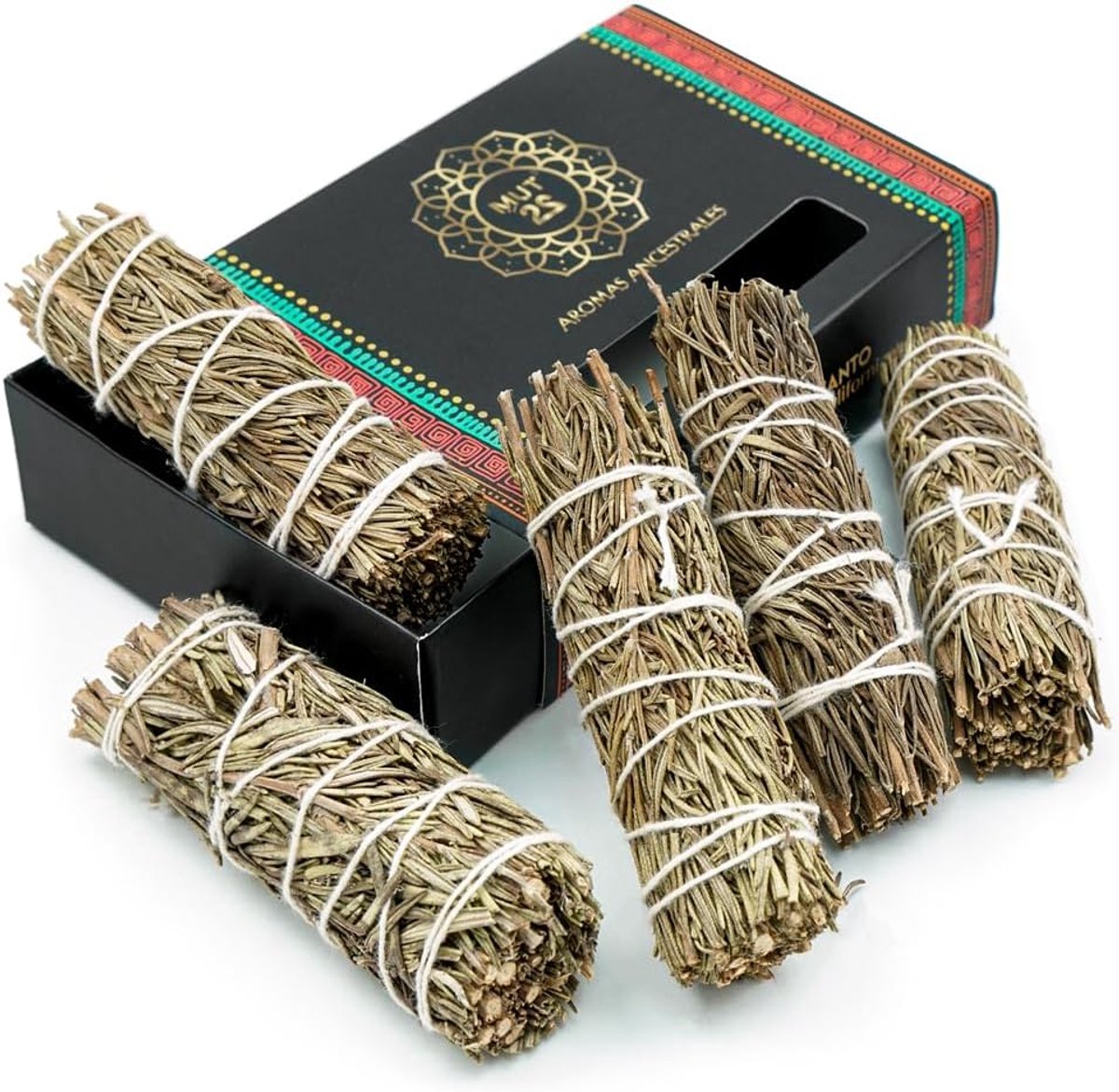 SnelShoppen - 5 Premium Rosmarin 10cm - 100% Natuurlijk - Ideaal voor Spirituele en Energetische Rituelen - Helpt Negatieve Energieën Te Purify - Hand