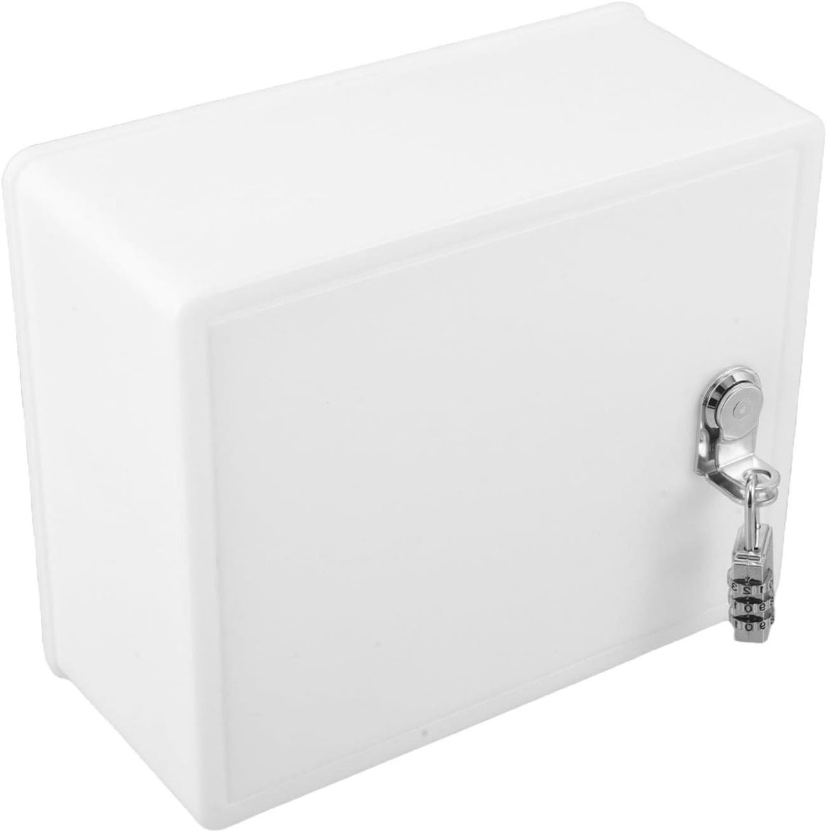 Wandmontage Brievenbus - Pakketkluis Buiten - Veilige Post Ontvangen - Combinatieslot - 25x20x4cm - Wit