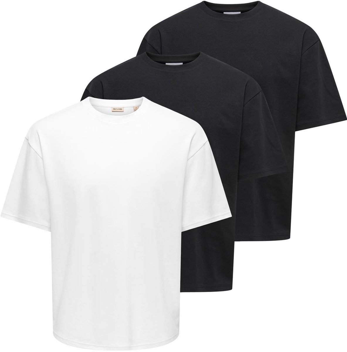 Only & Sons Heren t-shirt 3 pack Caspian
