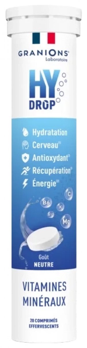 Granions HyDrop Vitaminen Mineralen 20 Bruistabletten (Smaak : Neutraal)