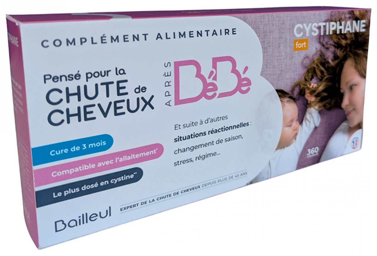 Bailleul Cystiphane Fort Haaruitval Na De Baby 360 Tabletten