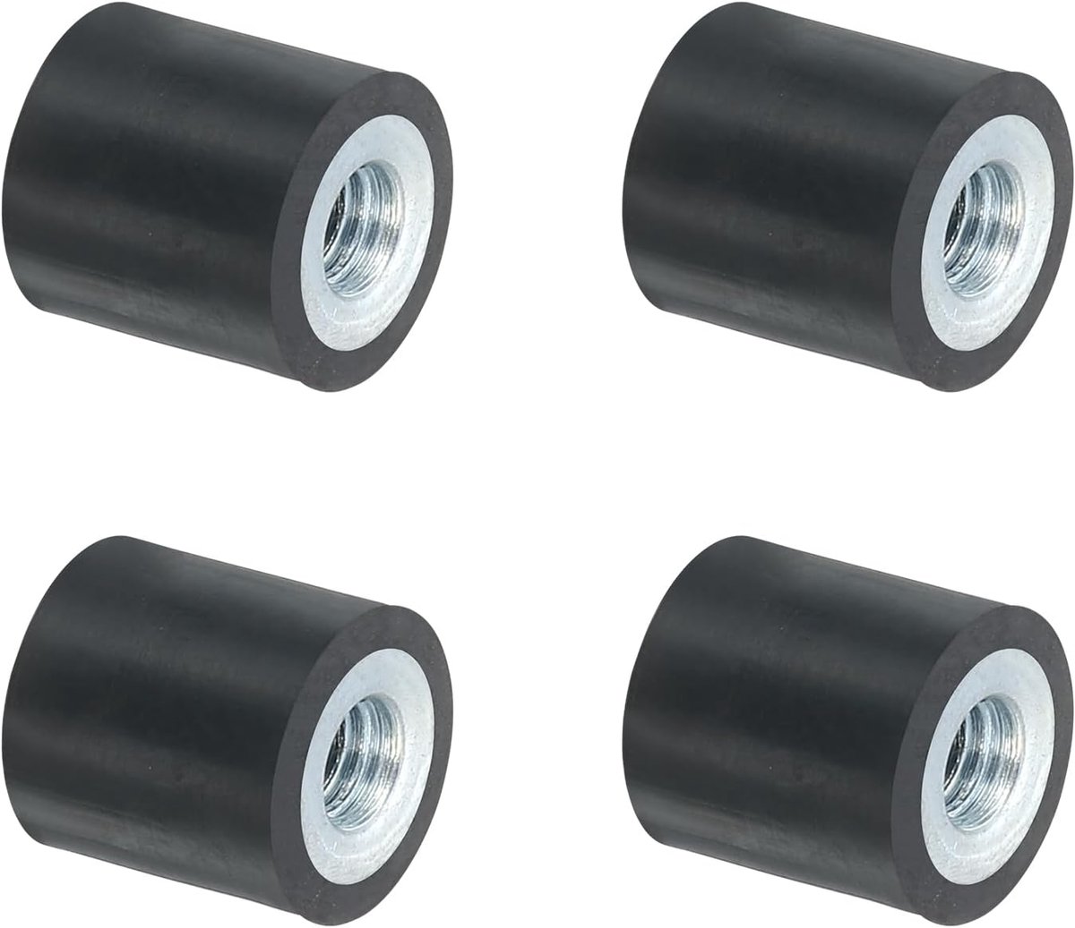 4 stuks 10 x 10 mm M4 rubberen schokdempers, vrouwelijke schroefdraad, trillingsisolerende houders, vervanging voor trillingsdempende lagers, stil plat voetblok