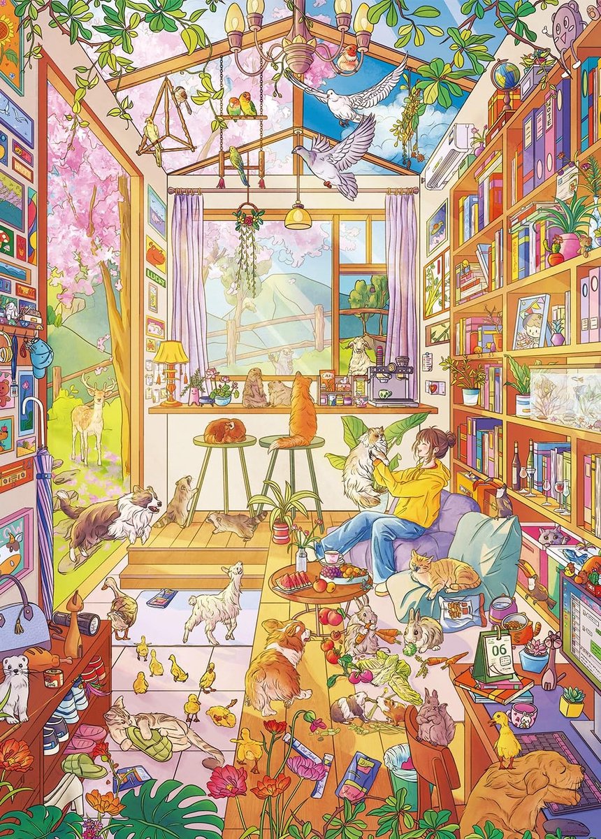 Omgoods - Puzzel van 1000 Stukken - Zonnige Broeikaspuzzel - Perfecte Decoratie
