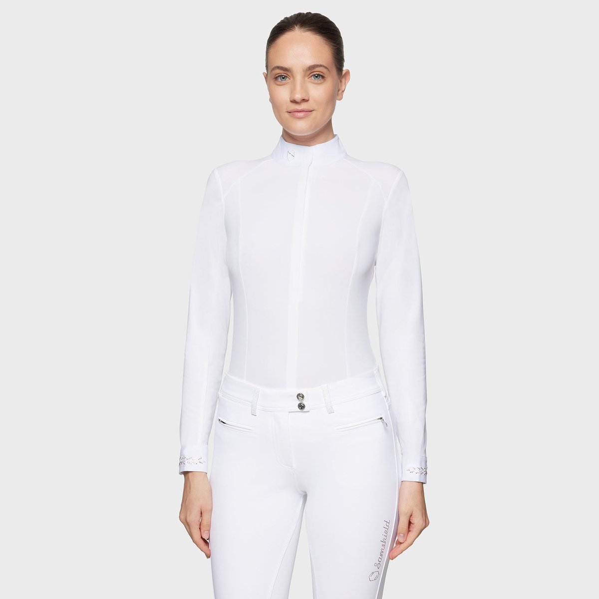 Samshield Wedstrijdshirt Aline Crystal L Wit