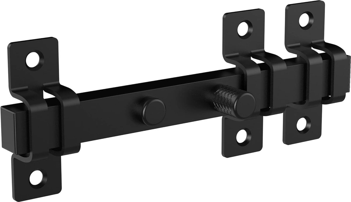Hardware N166-033 7,8 inch industriële zwarte poortvergrendeling
