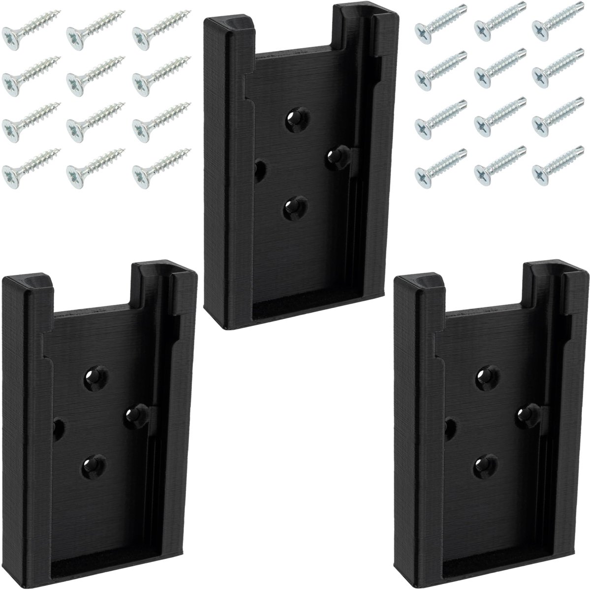 Omgoods - Wandhouder voor Accu's Draadloos Gereedschap - Set van 3