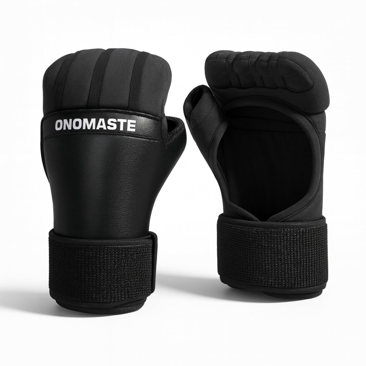 Omgoods - Bokshandschoenen met Gel Bescherming - en Kickboksen - Zwart