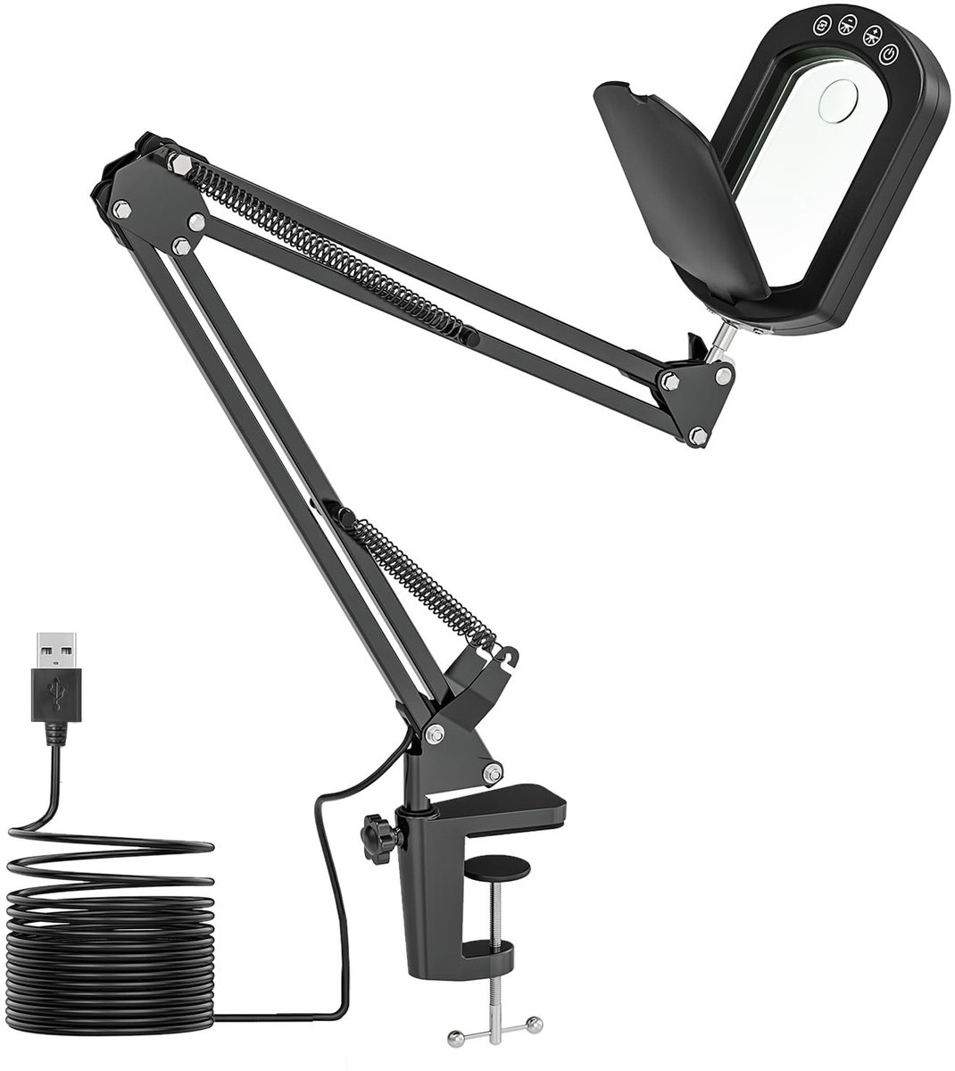 Omgoods - Vergrootglas met Licht en Standaard - 10X 15X Dimbare LED voor Hobby's