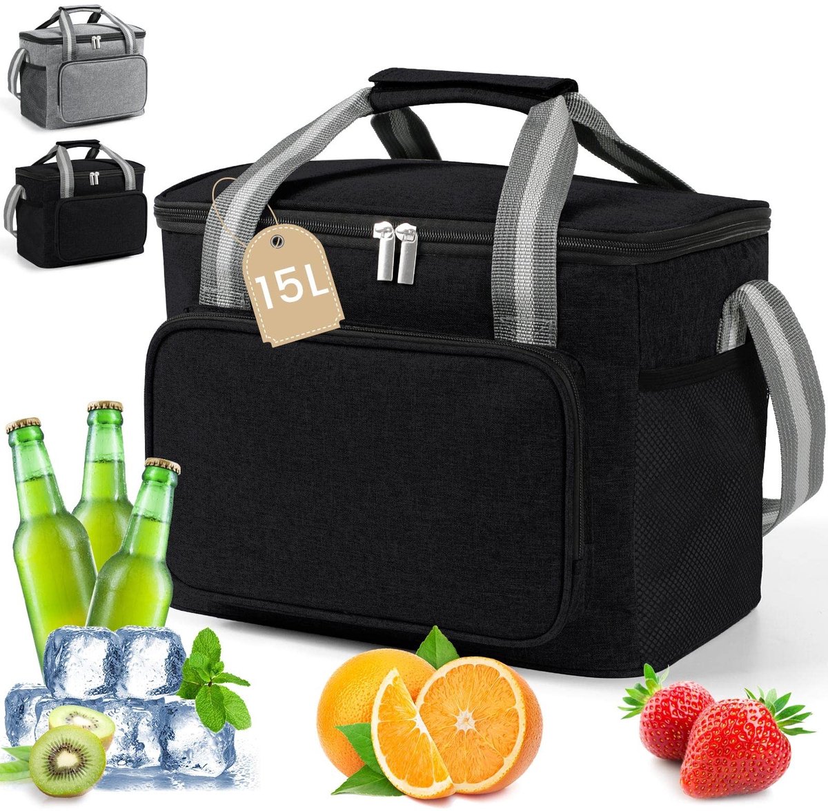 Omgoods - Vouwbare Koeltas 15L voor Picknick en Kamperen