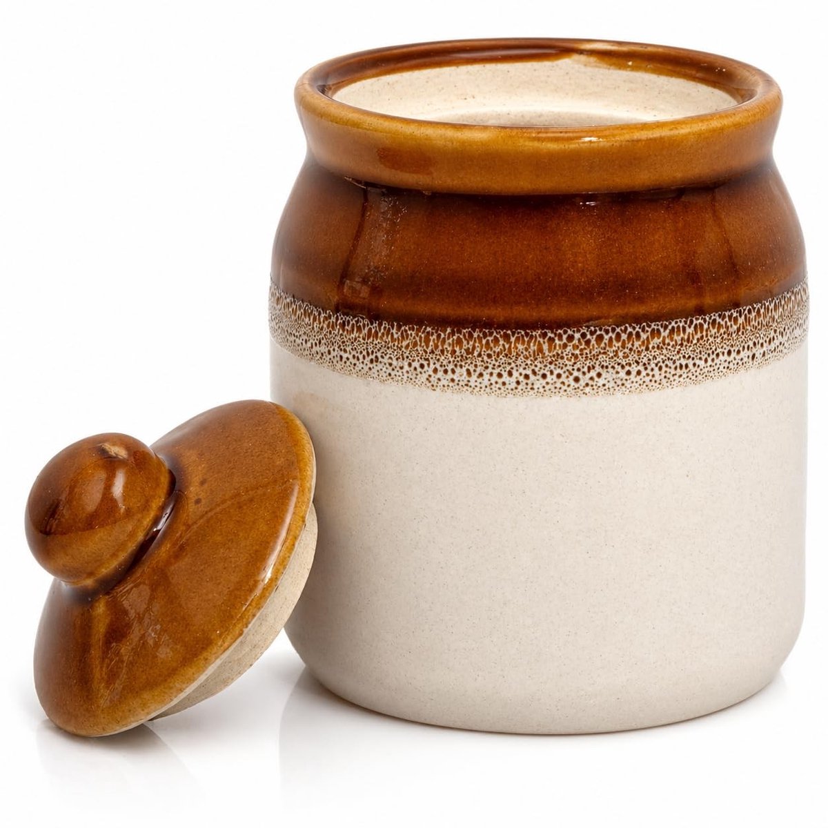 Omgoods - Keramische Pot van De Grote Indiase Bazaar - Perfect voor Kruiden