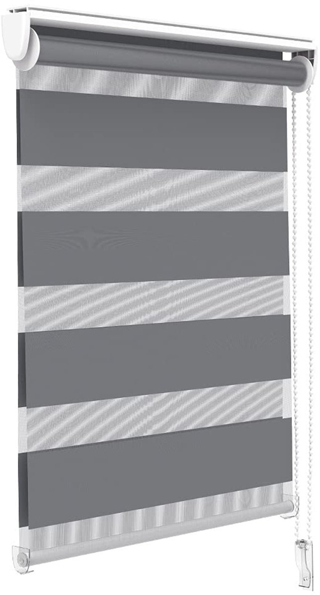 Omgoods - rolgordijn voor dag en nacht 50 x 150 cm - Met of zonder boren, privacy bescherming