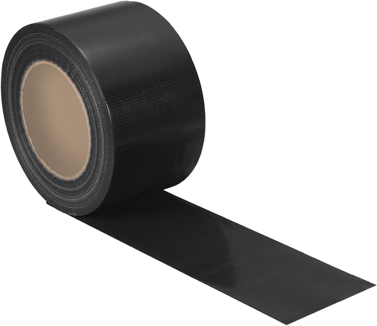 Omgoods - 5cm x 50m Vloermarkeringstape - Zwart Waterdichte Tape voor Werkplekken