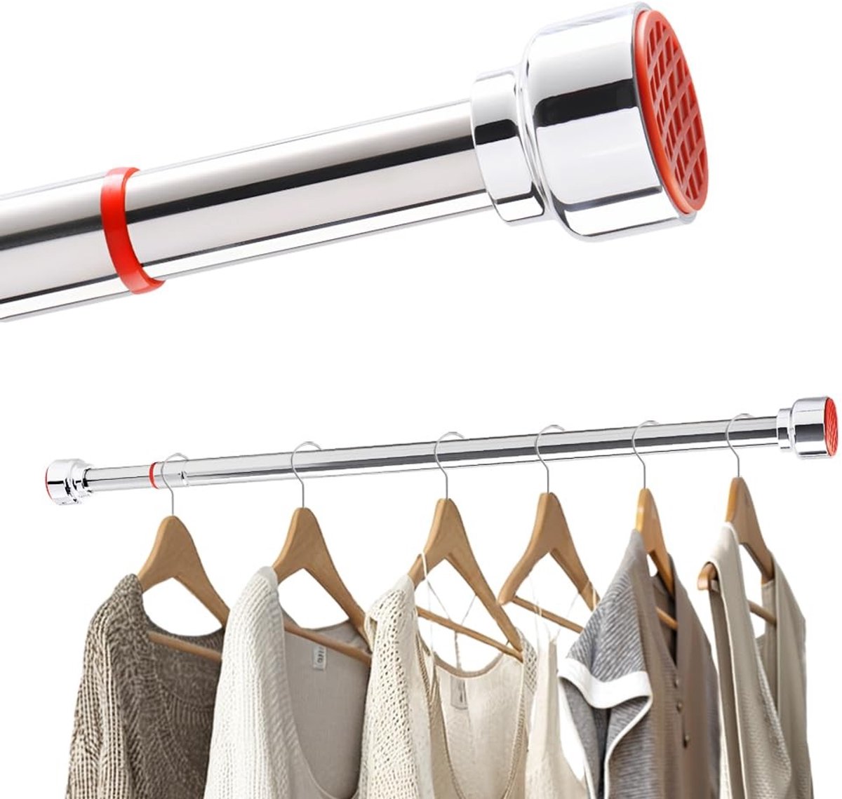 Omgoods - Verstelbare Tension Pole voor Douchegordijn 70-110cm