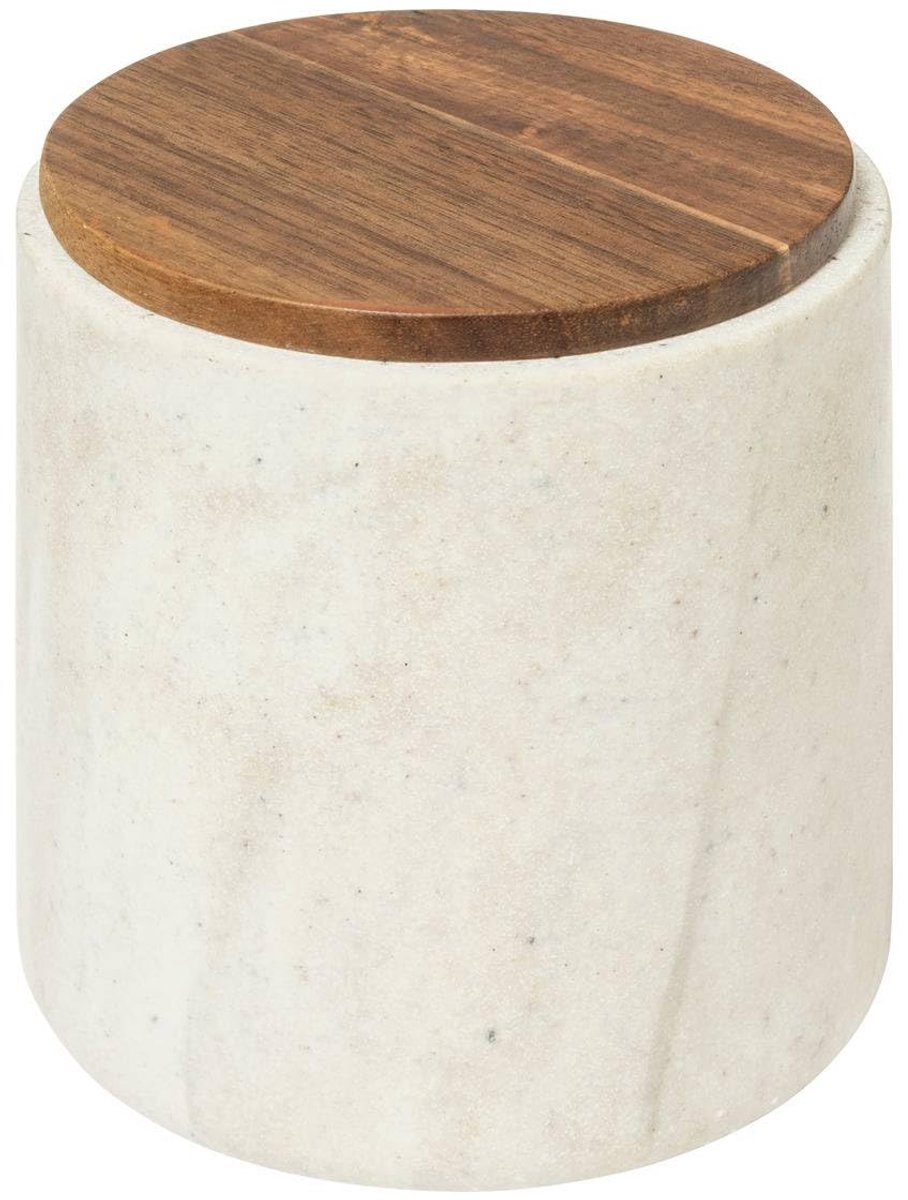 Omgoods- Pot Katoen - Marmereffect - Decoratief - Opbergpot - Como - Marmerlook - Decoratiepot