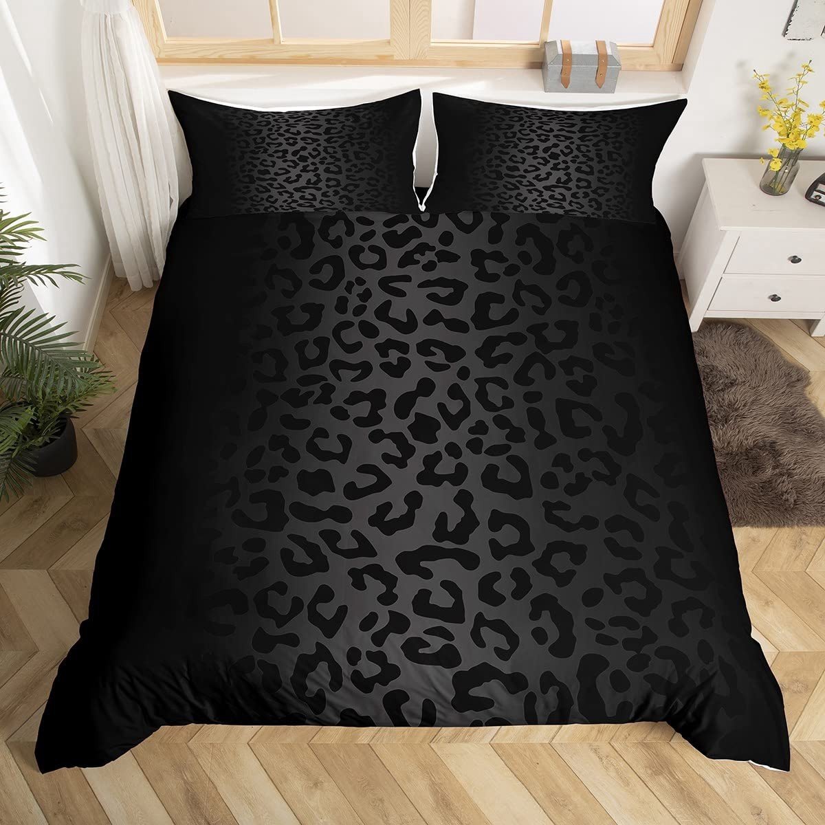 Omgoods - Kingsize Dekbedovertrek met Luipaardprint voor Kinderen