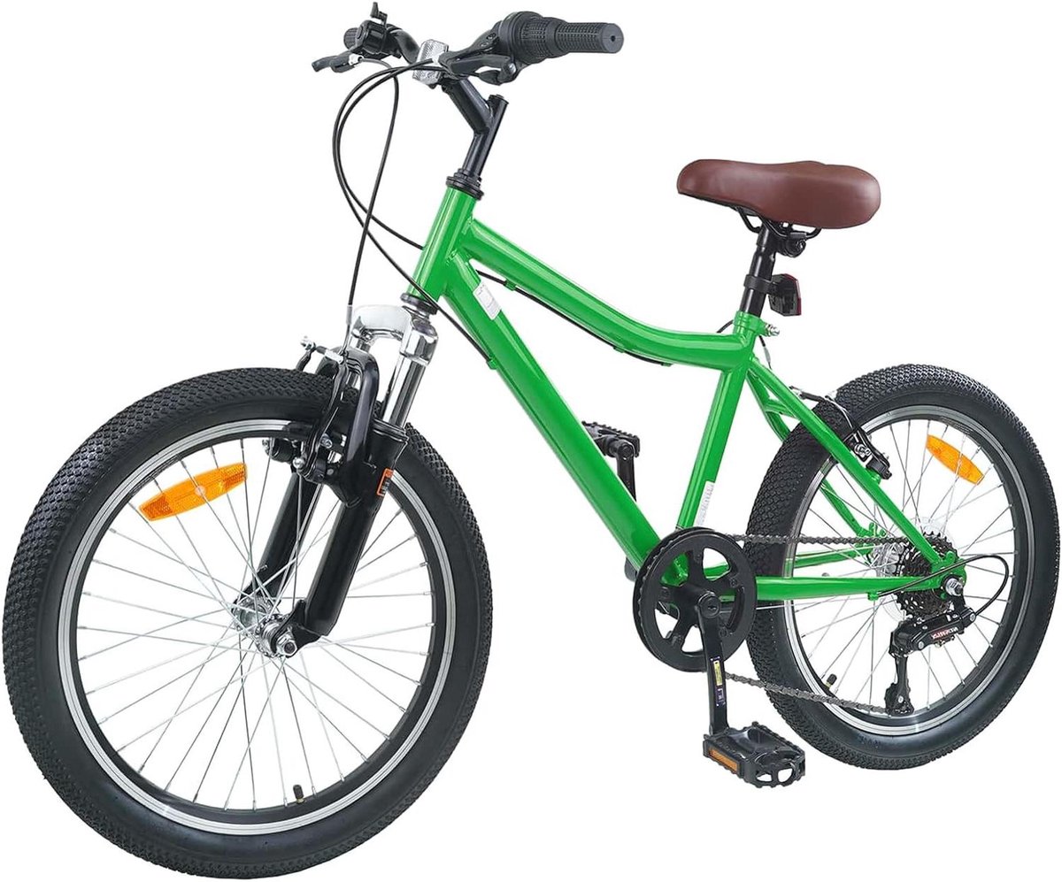 Kinderfiets sfiets sfiets Vrije Tijd 6 Versnellingen 20 inch Groen