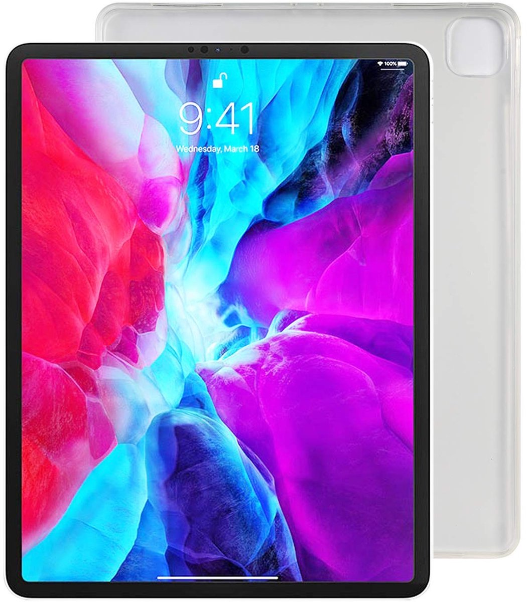 Omgoods - Hoes voor iPad Pro 12,9 inch (2021) - Slanke Siliconen Cover
