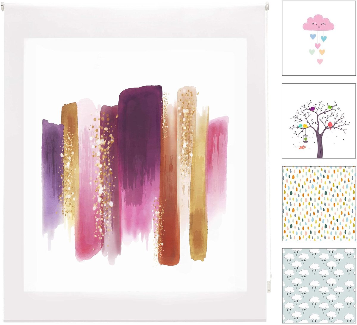 Omgoods - Digitale Rolgordijn, Translucent voor Kinderen, 90 x 180 cm