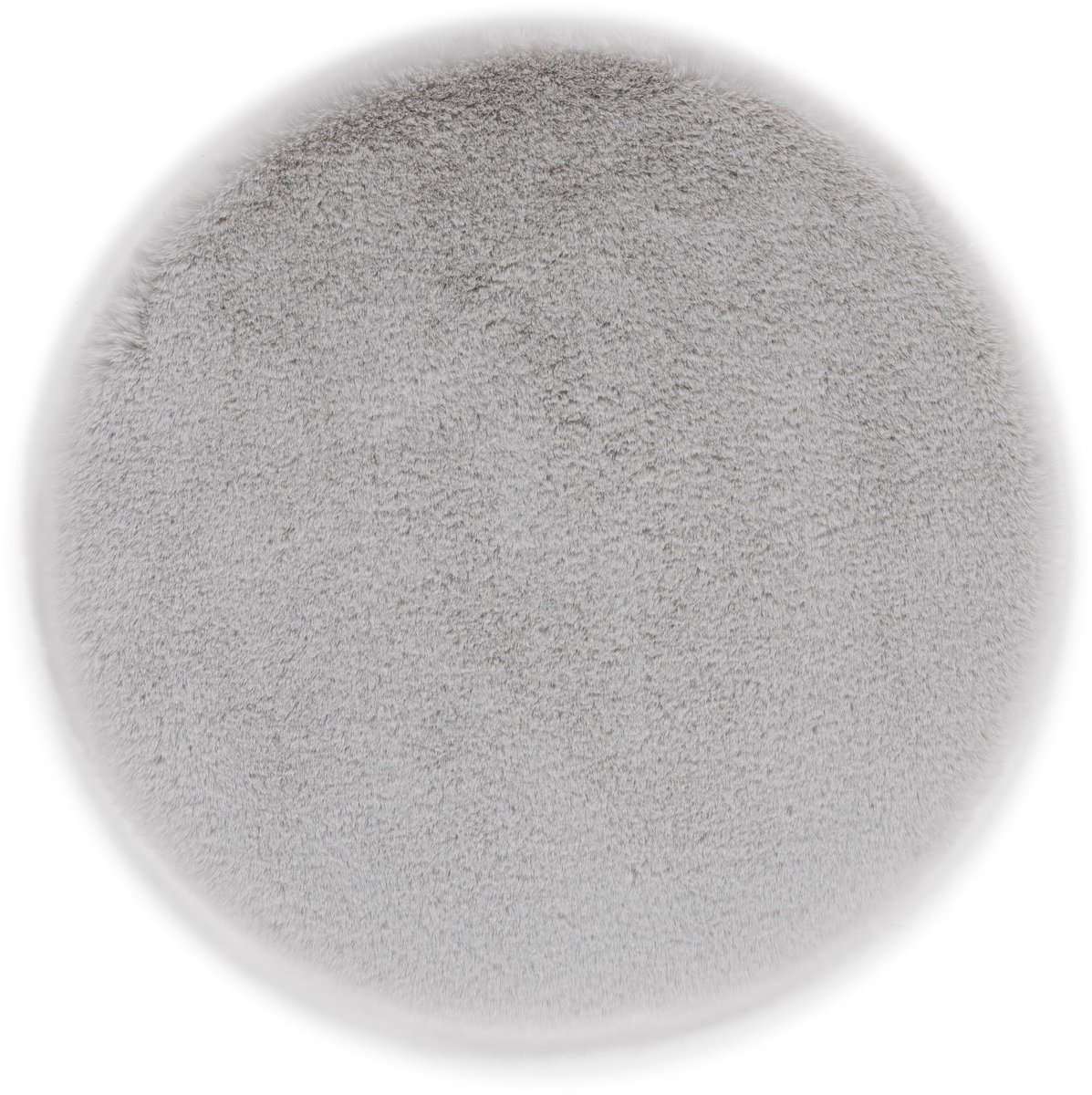 Omgoods - Faux Fur Vloerkleed - Fluffy Decoratief 35 cm Rond Zilver
