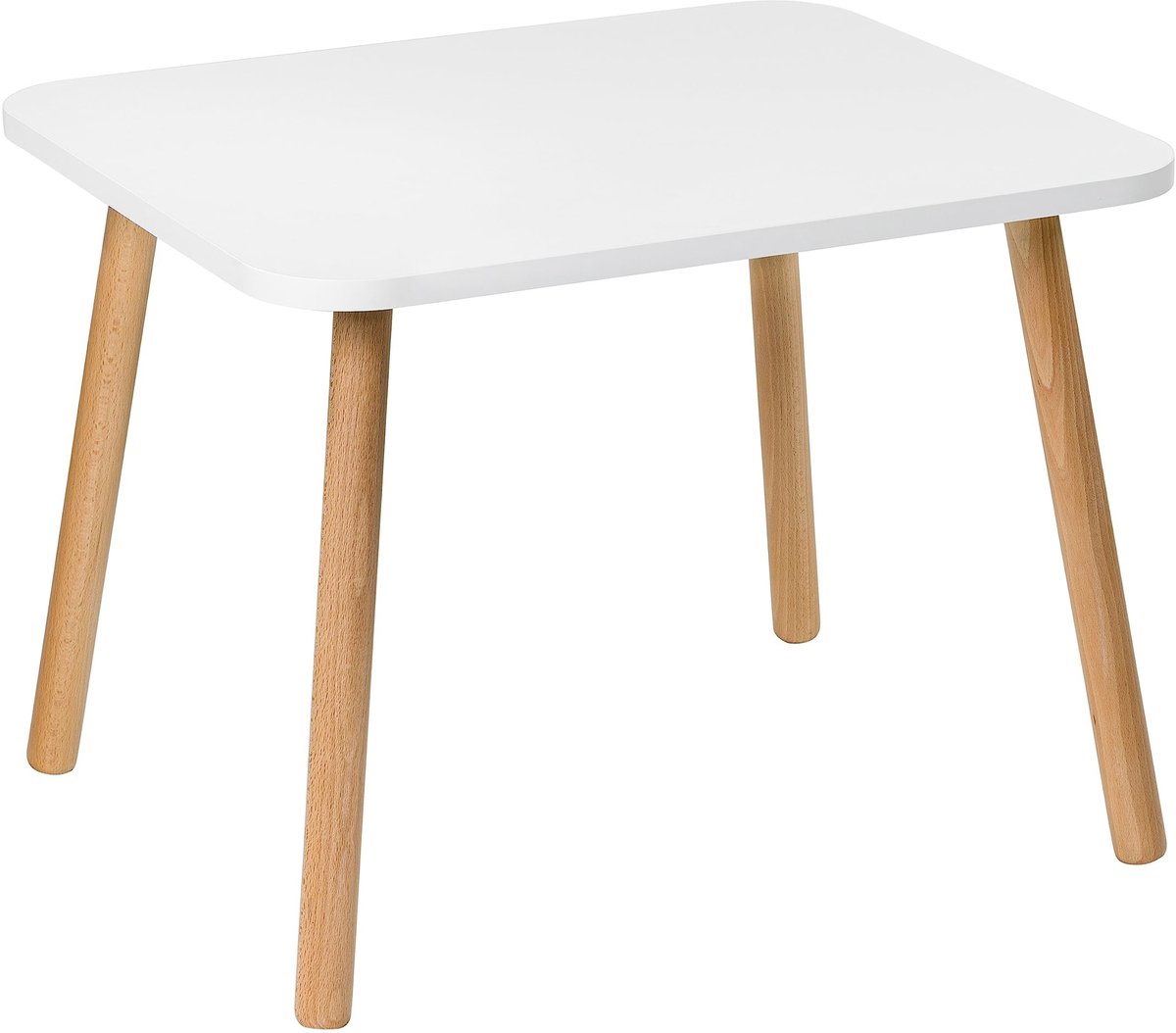 Omgoods - Houten Kinderstoel en Tafel Set - Kindertafel met Stoel voor Spelletjes en Eten