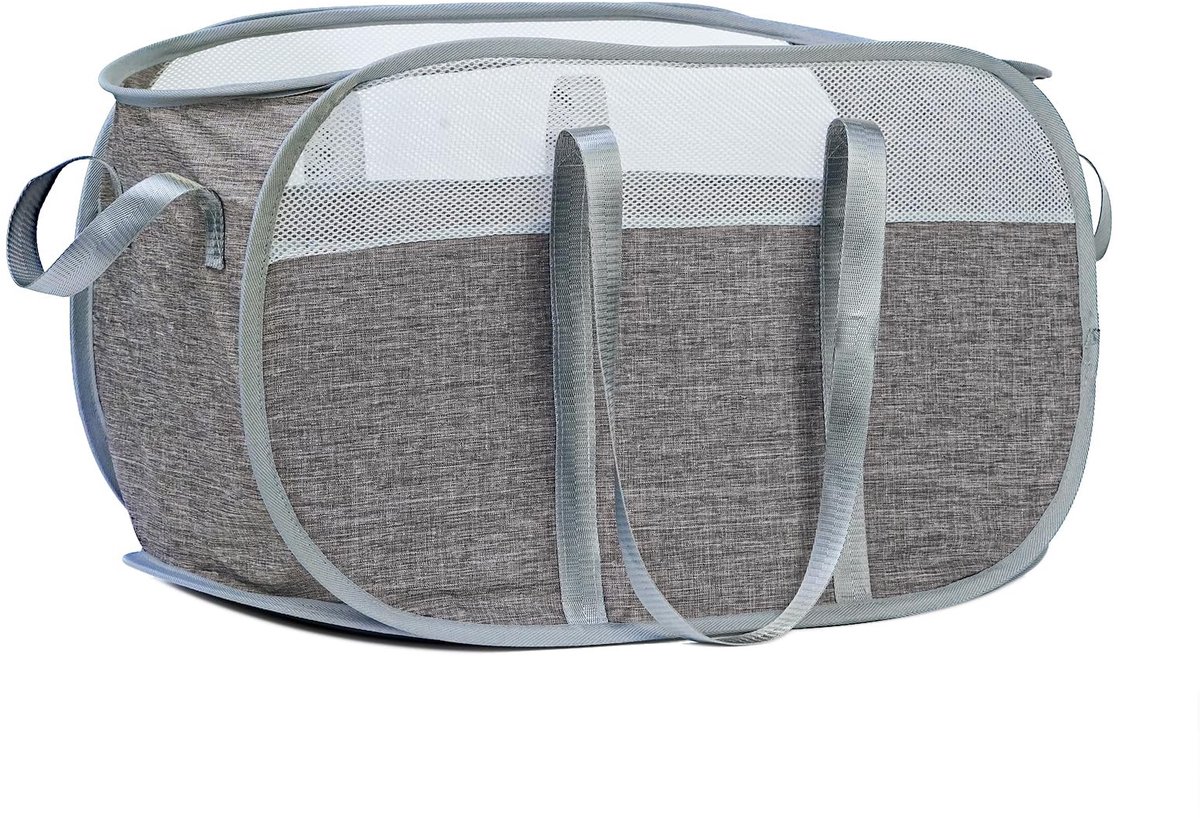 Omgoods - Vouwbare Wasmand met Dubbele Handvatten en 65 Liter Capaciteit