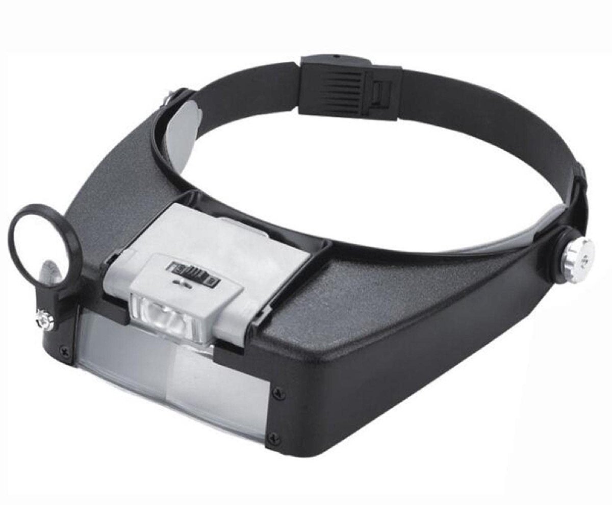 Omgoods - Vergrootglas met LED Licht - Hoofdband Vergrotende Bril voor Lezen en Hobby's