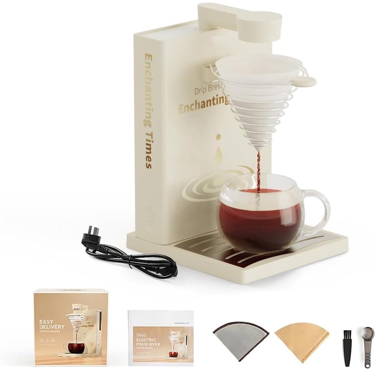 Omgoods - Draagbare Filter Koffiezetter - 30ml Capaciteit met 40 Wegwerp Filters